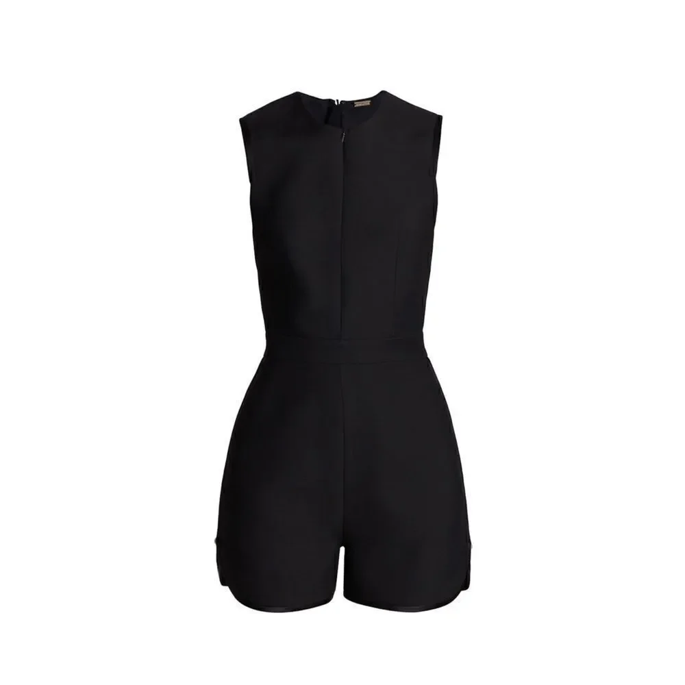 Adam Lippes Wool-Silk Sleeveless Romper size 6